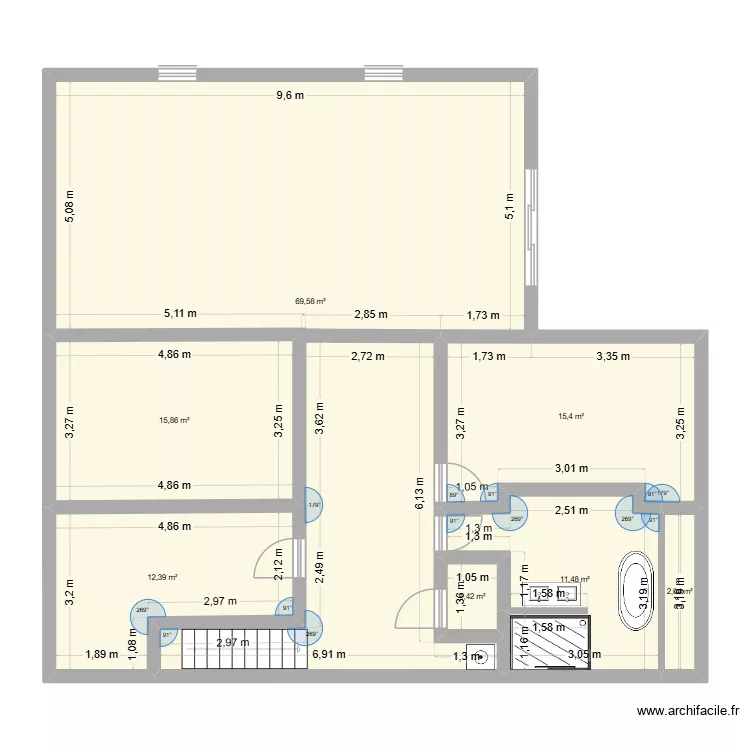 APPART PTIT PLUS v2. Plan de 7  et 128 m²