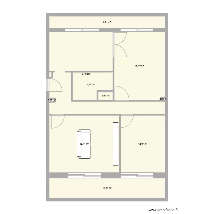 Plan 3 Sagone. Plan de 10 et 93 m² Plan 3 Sagone. Plan de 10 et 93 m²