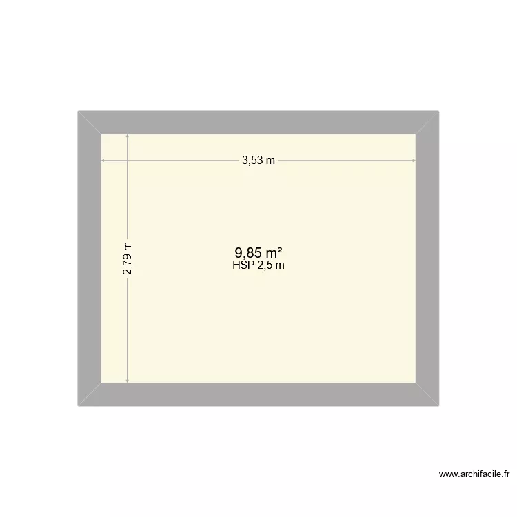 Nouvelle piece. Plan de 1 et 10 m² Nouvelle piece. Plan de 1 et 10 m²