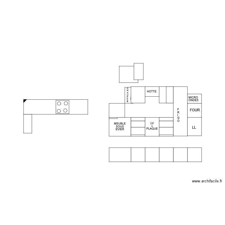 Cuisine Narbonne. Plan de 0 pièce et 0 m2