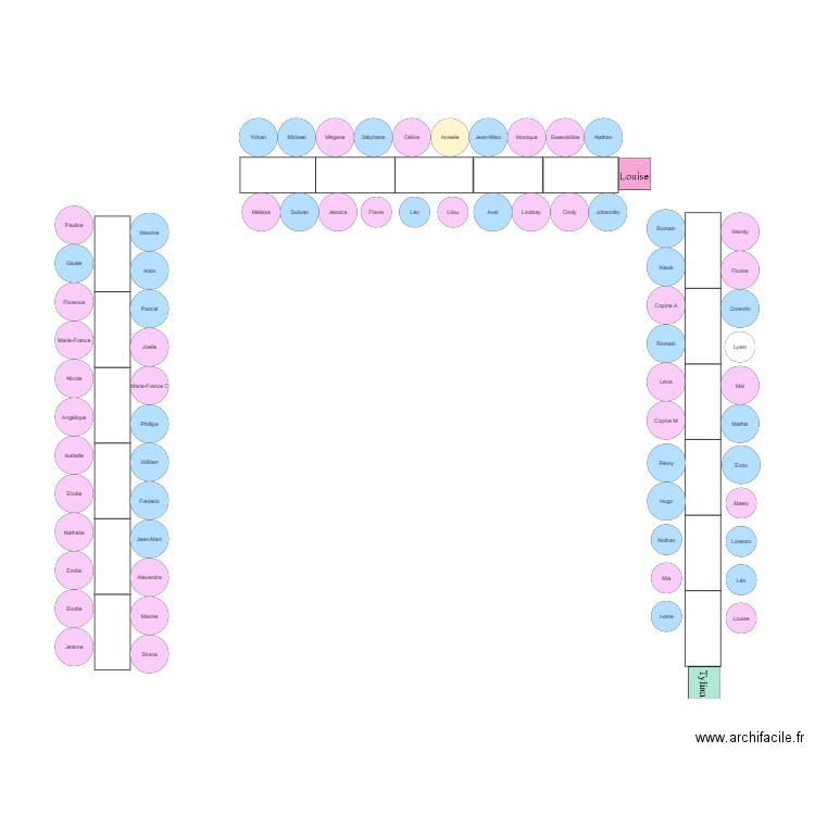 plan table 2. Plan de 0 pièce et 0 m2