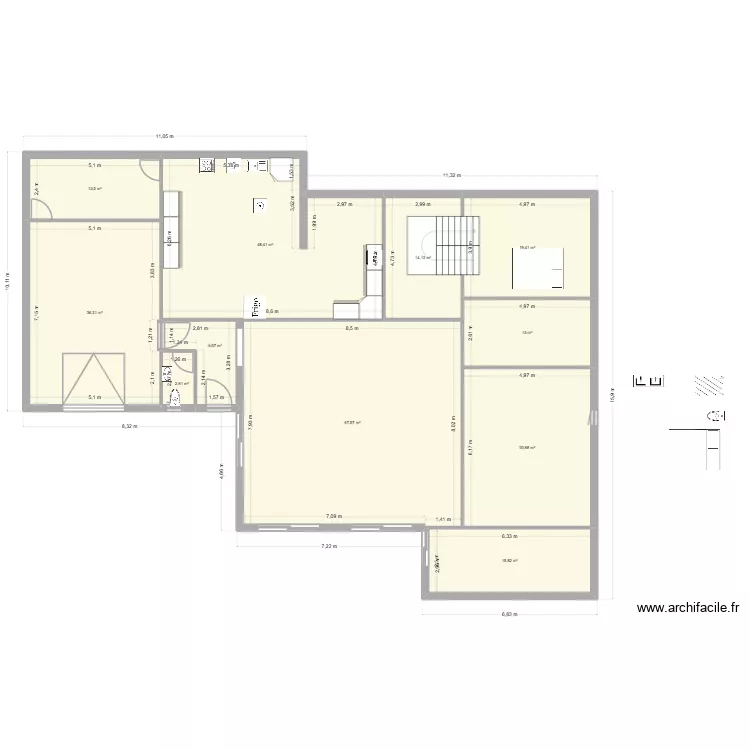 MONTANAY 02. Plan de 11  et 267 m²