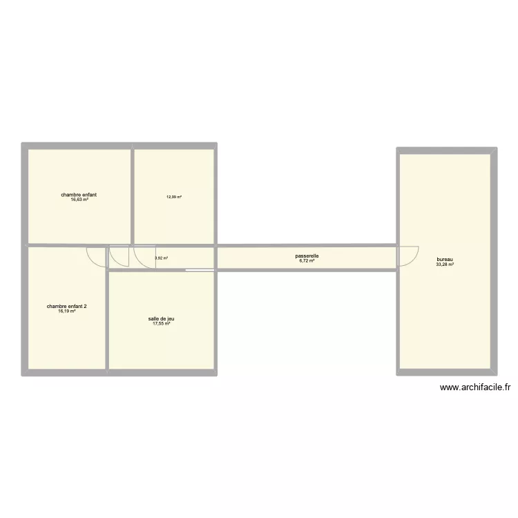 Etage ferme Mouvaux. Plan de Etage ferme Mouvaux. Plan de