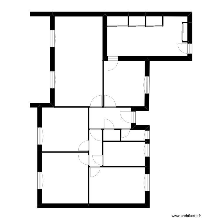 laurent succession. Plan de 10 pièces et 95 m2