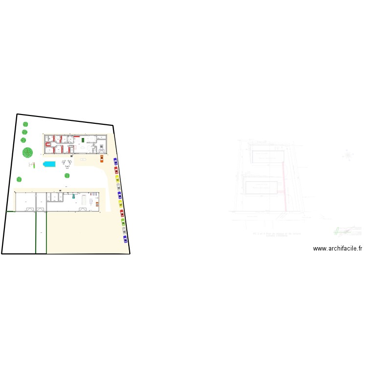 nouveau projet complets. Plan de 32 pièces et 937 m2