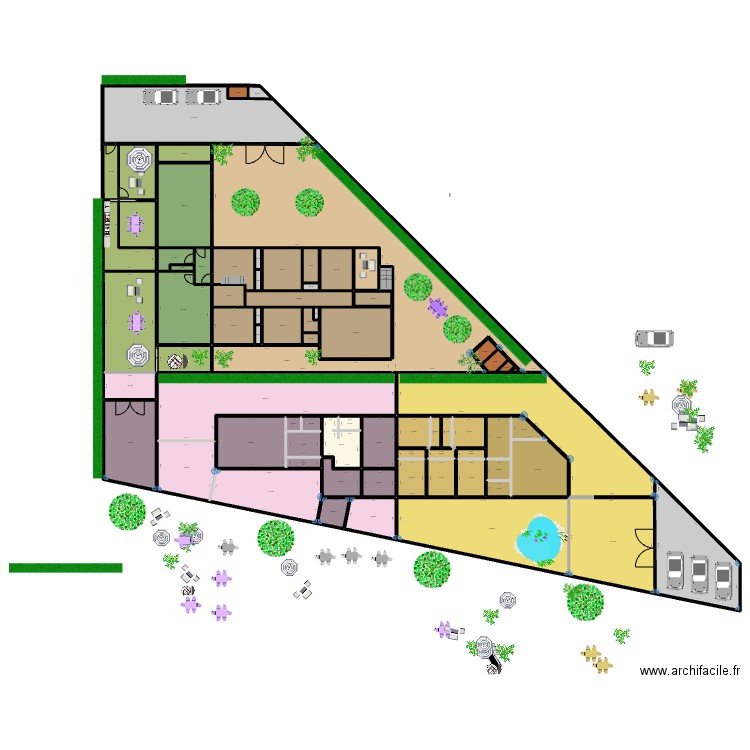 LOC COM / MAISON / APPARTS / LOC COM 2 240725C. Plan de 77 pièces et 1883 m2