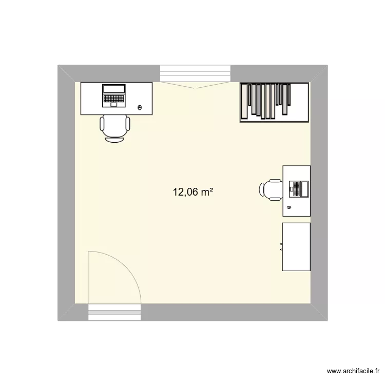 essaye bureau. Plan de 