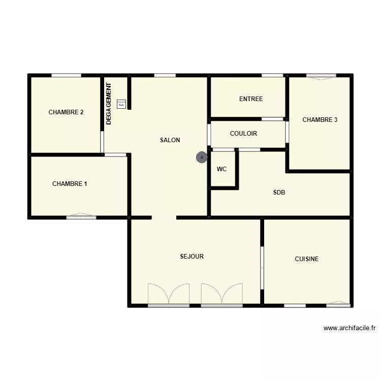 OSWALD N&deg;1. Plan de 
