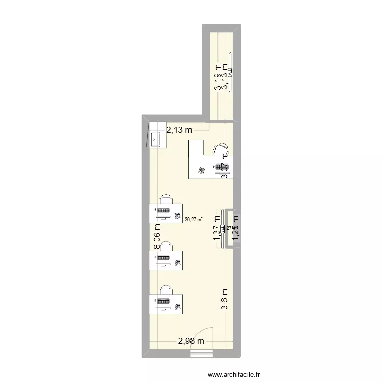 bureau gray. Plan de bureau gray. Plan de