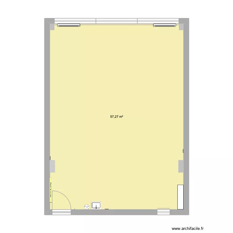 Appartement thérapeutique ergo. Plan de 1 et 57 m² Appartement thérapeutique ergo. Plan de 1 et 57 m²