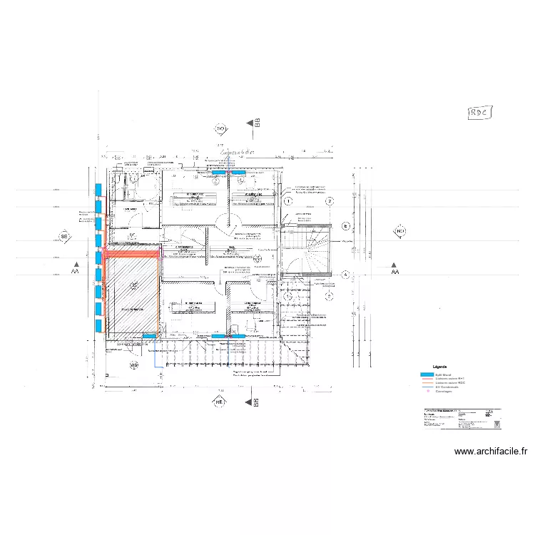 Saphir R+2. Plan de 