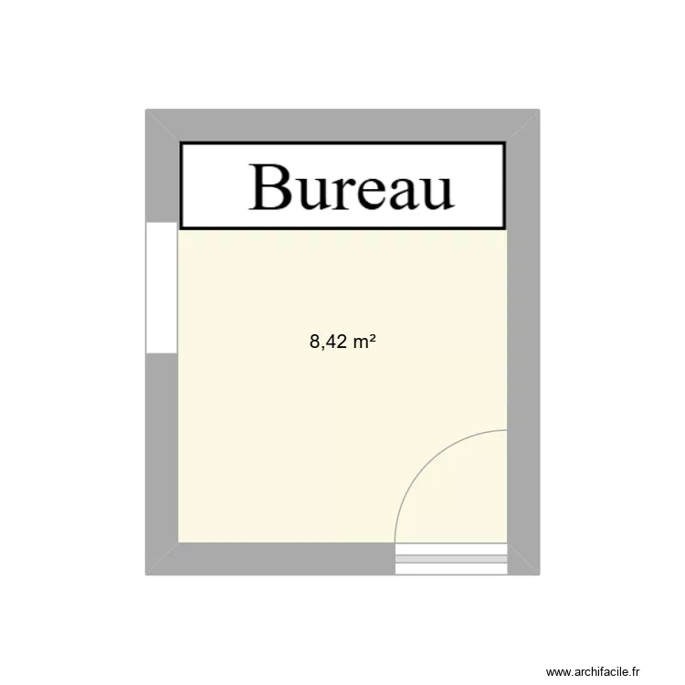 bureau. Plan de 1 et 8 m² bureau. Plan de 1 et 8 m²
