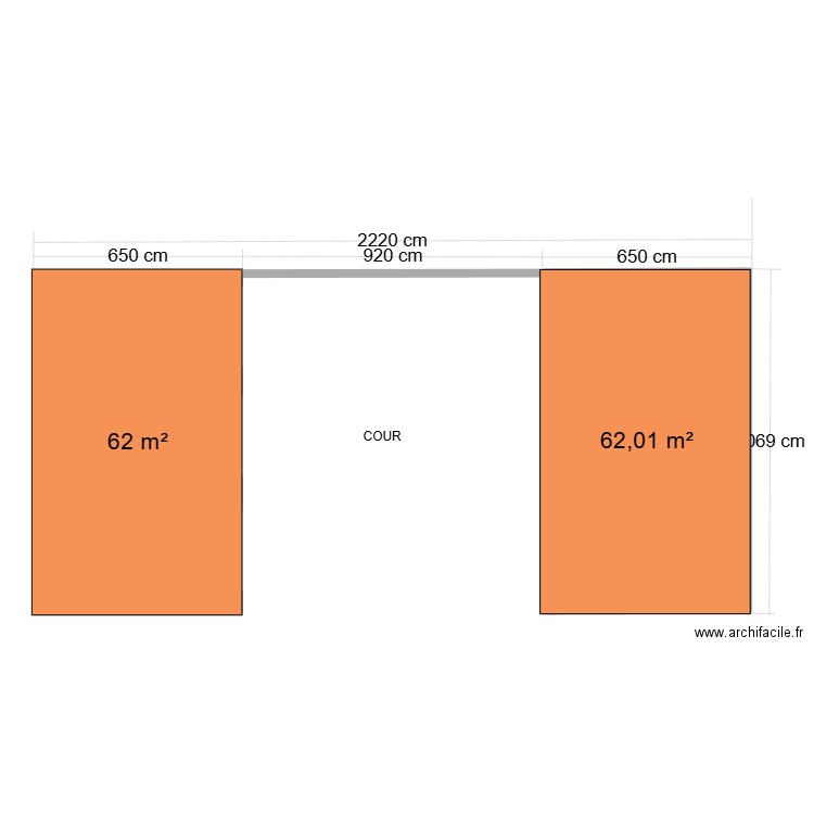 garage 2 avec toit. Plan de 0 pièce et 0 m2