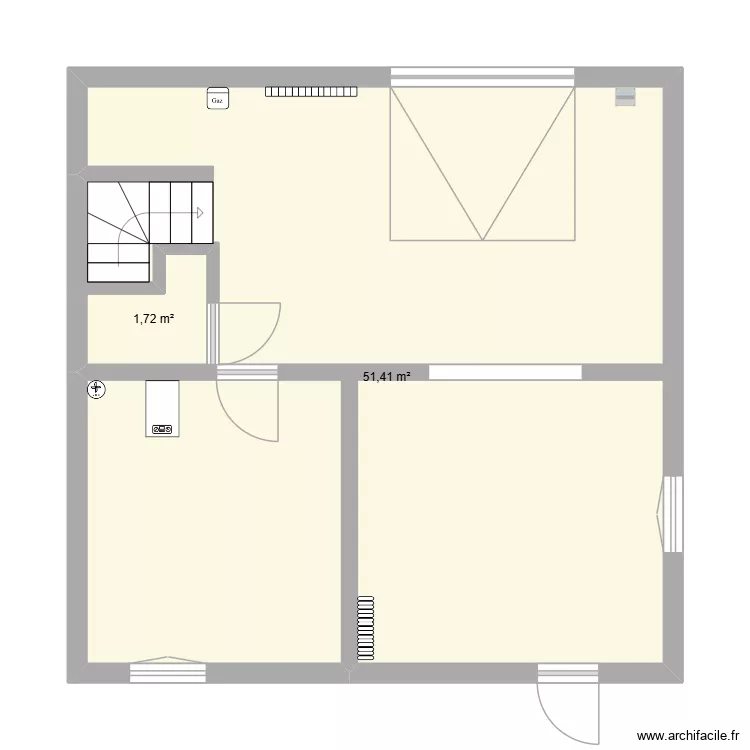 vide sanitaire. Plan de 2 et 53 m² vide sanitaire. Plan de 2 et 53 m²