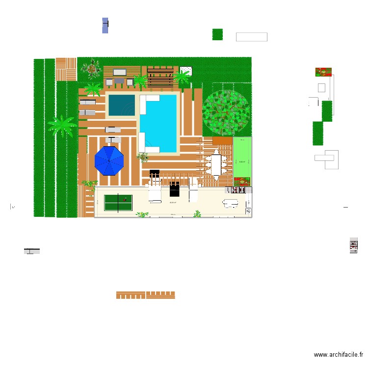 Extérieur mont Vernon 3 vol 23. Plan de 2 pièces et 52 m2