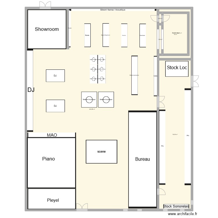 Sonovente. Plan de 6 pièces et 499 m2
