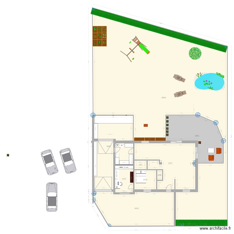 Maison quevre v6. Plan de 9 pièces et 628 m2