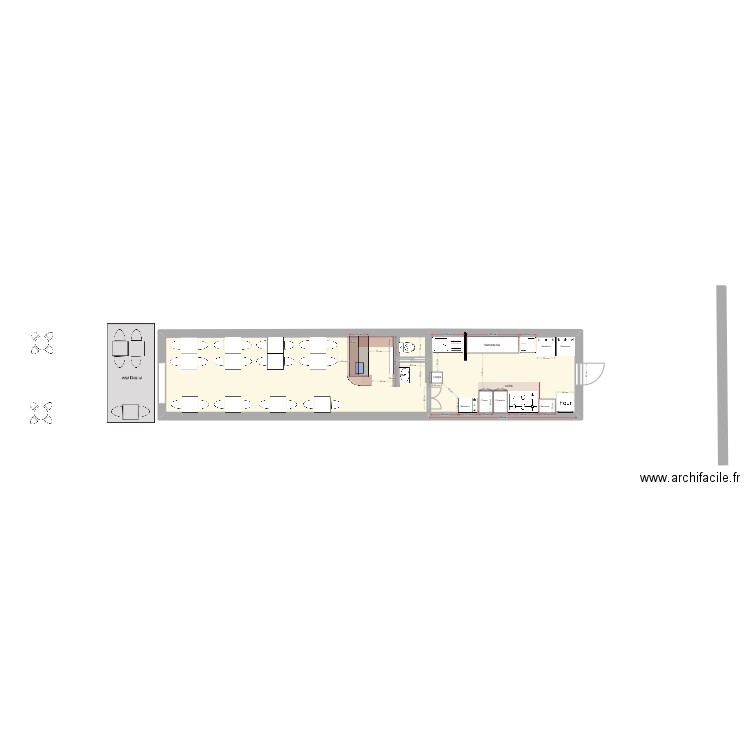 Restau Demi - Bar - Backup. Plan de 0 pièce et 0 m2