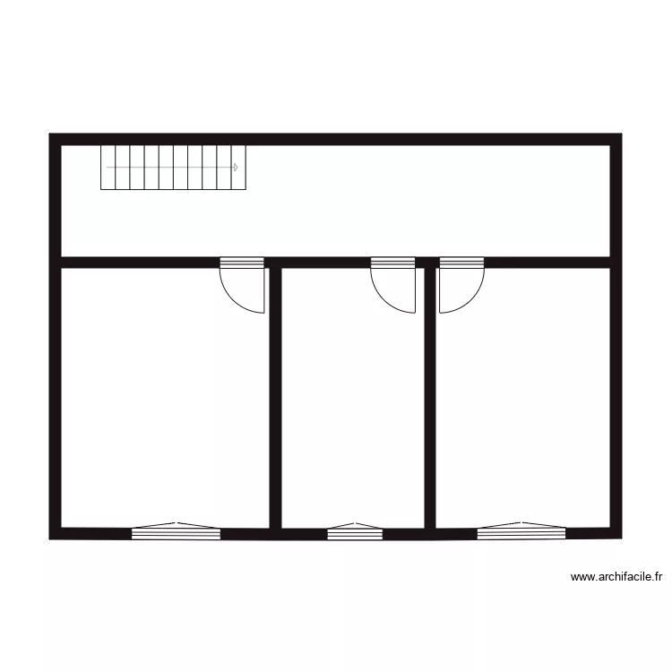 Arnoux maison. Plan de 9 pièces et 251 m²