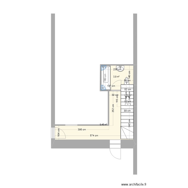 SdB MOURLANETTE Pierre & Jacqueline. Plan de 0 pièce et 0 m2