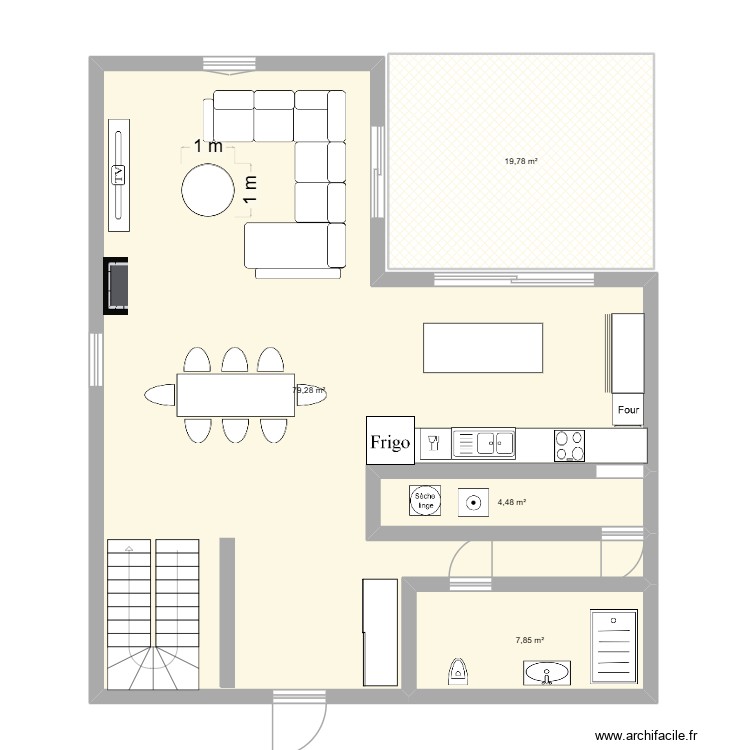 R&eacute;novation archi. Plan de 0 pièce et 0 m2