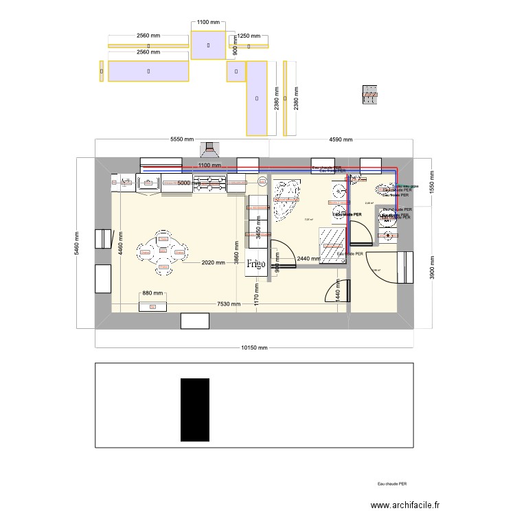 cuisine 4. Plan de 0 pièce et 0 m2