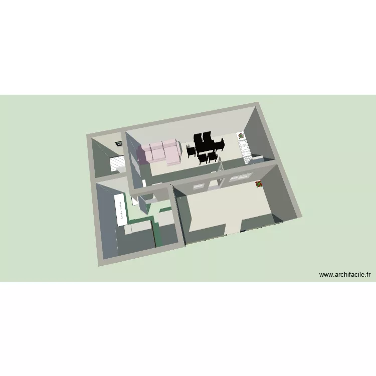 Casa Mia. Plan de 3  et 42 m²