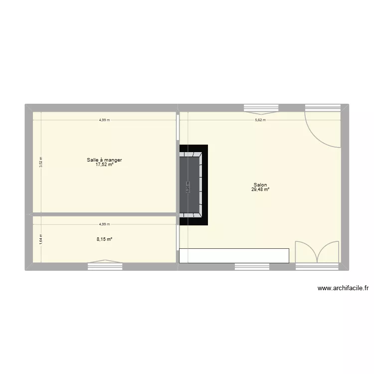 Maison sommery. Plan de 3  et 55 m²