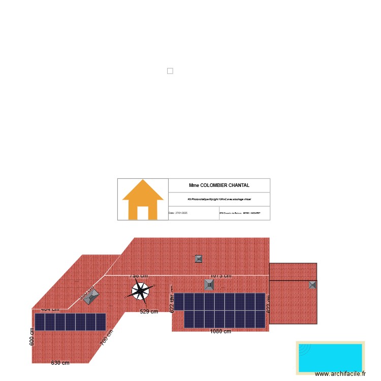 COLOMBIER CHANTAL. Plan de 0 pièce et 0 m2