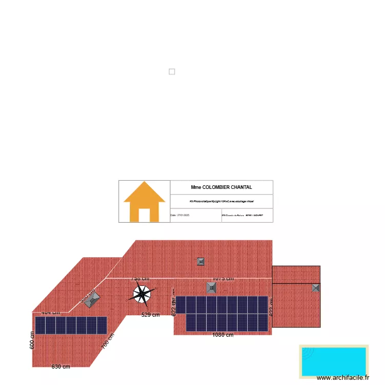 COLOMBIER CHANTAL. Plan de 