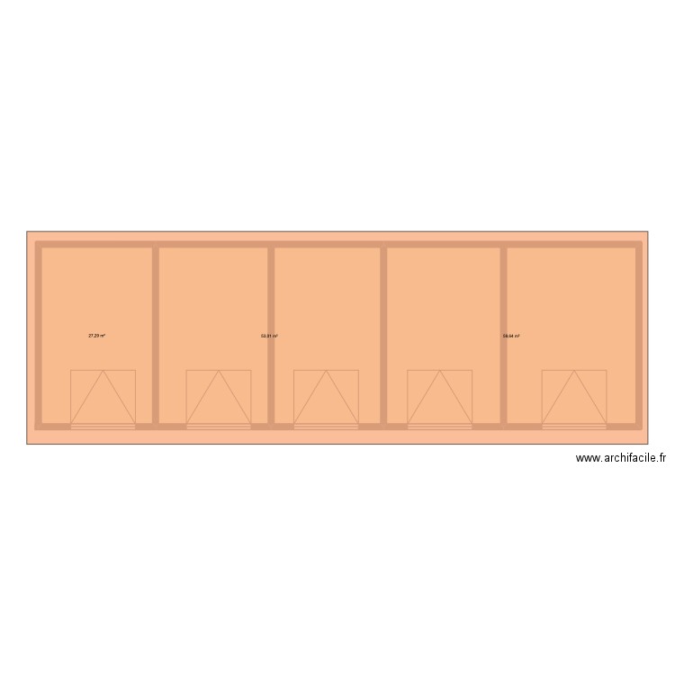 Garage. Plan de 3 pièces et 140 m2
