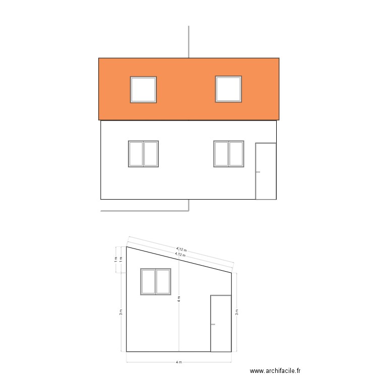 Plan de façade les herbiers. Plan de 0 pièce et 0 m2