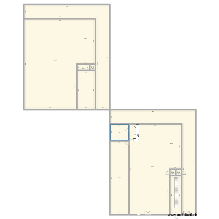 local ludre. Plan de 12 pièces et 888 m2