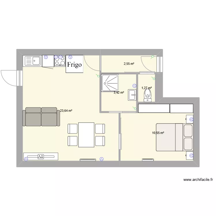 appartement 2. Plan de 5 Pièces et 41 m² appartement 2. Plan de 5 Pièces et 41 m²