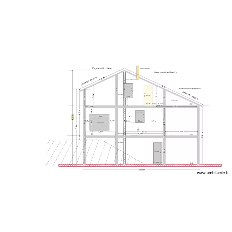 toiture 4. Plan de 8 Pièces et 49 m² toiture 4. Plan de 8 Pièces et 49 m²