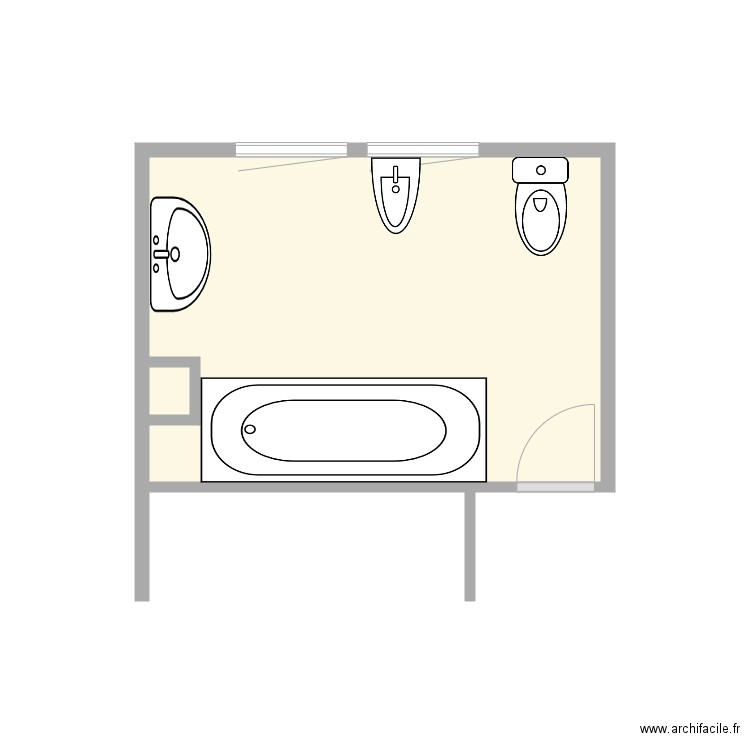 Philippe Isabelle. Plan de 2 pièces et 7 m2