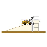 Mur rampe en coupe avec butée 4.8m