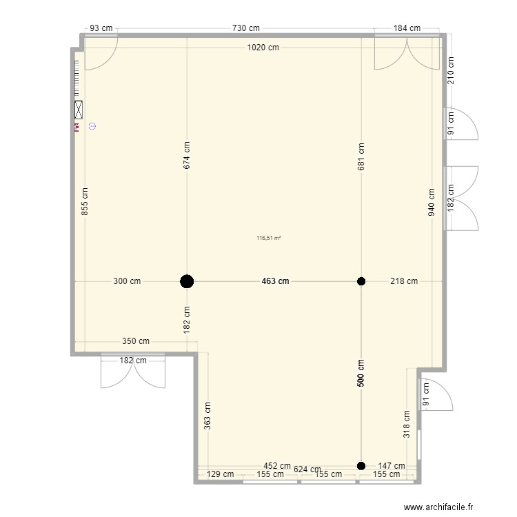 plan de salle B0.25. Plan de 0 pièce et 0 m2