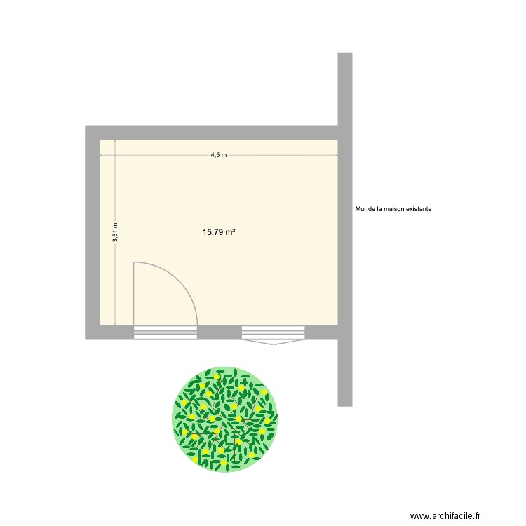 garage Corbere 6. Plan de 1 pièce et 16 m2