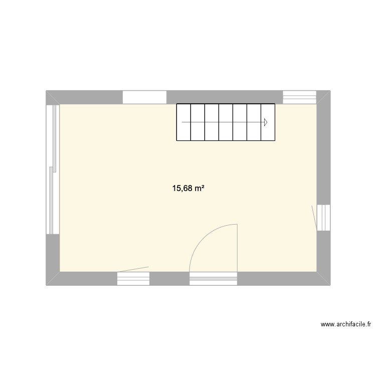 Notre Dame de Valhalla. Plan de 1 pièce et 16 m2