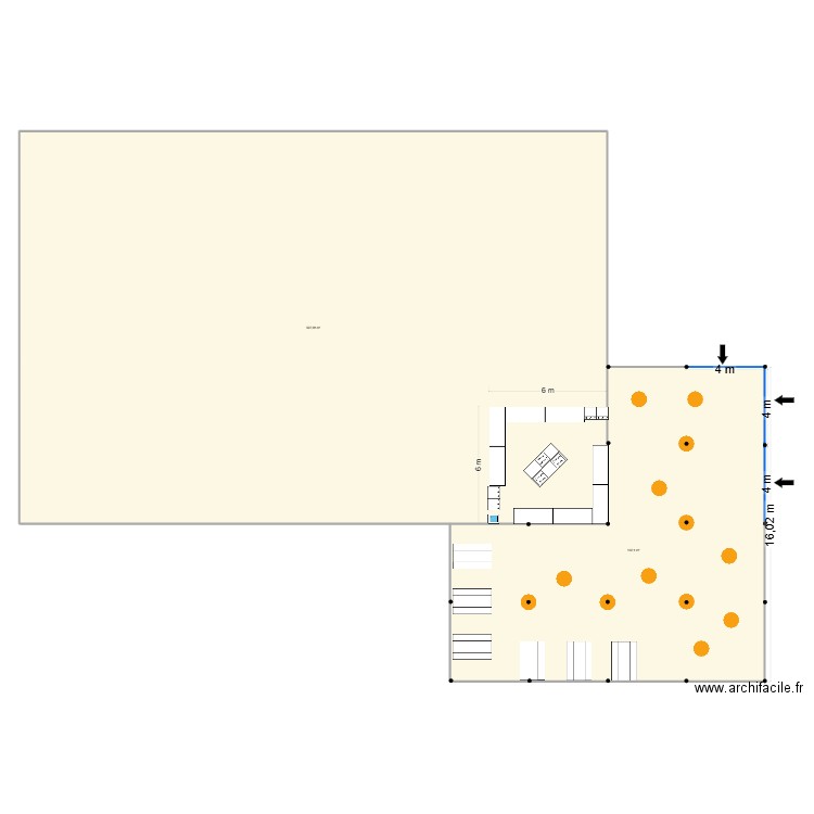 TC 2026 Tonelle Bière. Plan de 2 pièces et 790 m2