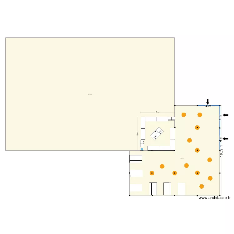 TC 2026 Tonelle Bi&egrave;re. Plan de 2  et 790 m²