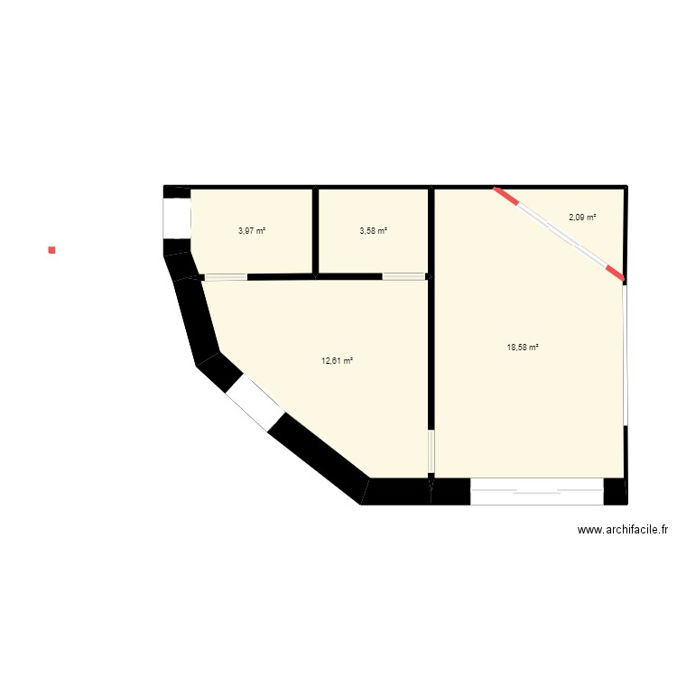 plan dalle posée 2. Plan de 5 pièces et 41 m2