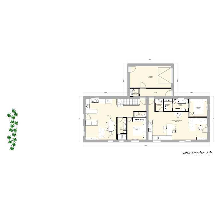 Projet Yo et G avec Mezz bis. Plan de 0 pièce et 0 m2