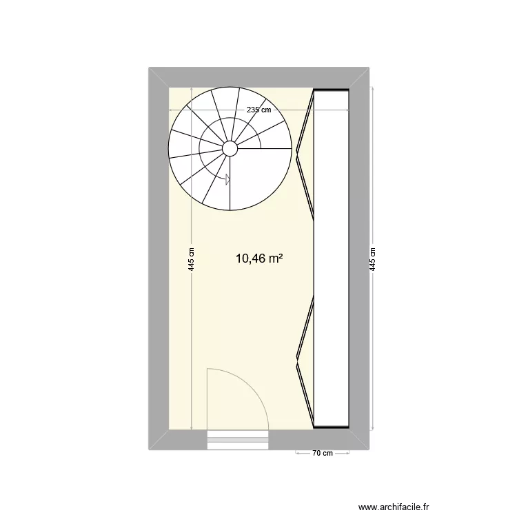 appartement niveau inf&eacute;rieure. Plan de 