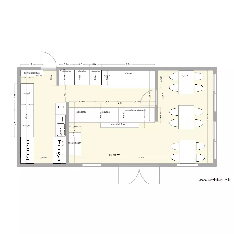 plan nece 4. Plan de 1 et 49 m² plan nece 4. Plan de 1 et 49 m²