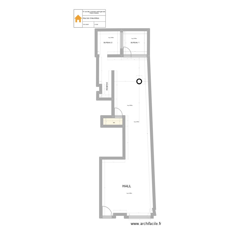 MAISON ELIA. Plan de 2 pièces et 8 m2