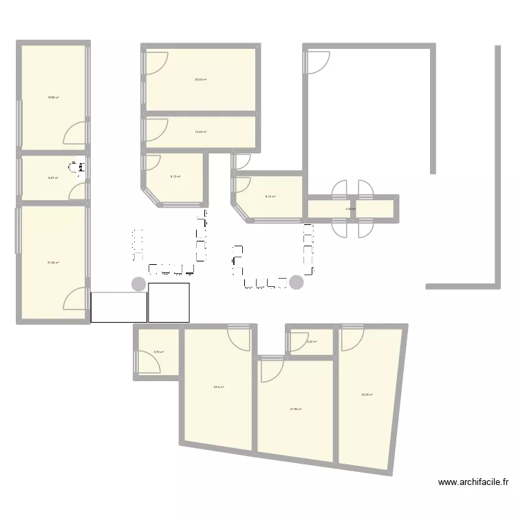 Projet Odonto. Plan de 13 et 180 m² Projet Odonto. Plan de 13 et 180 m²