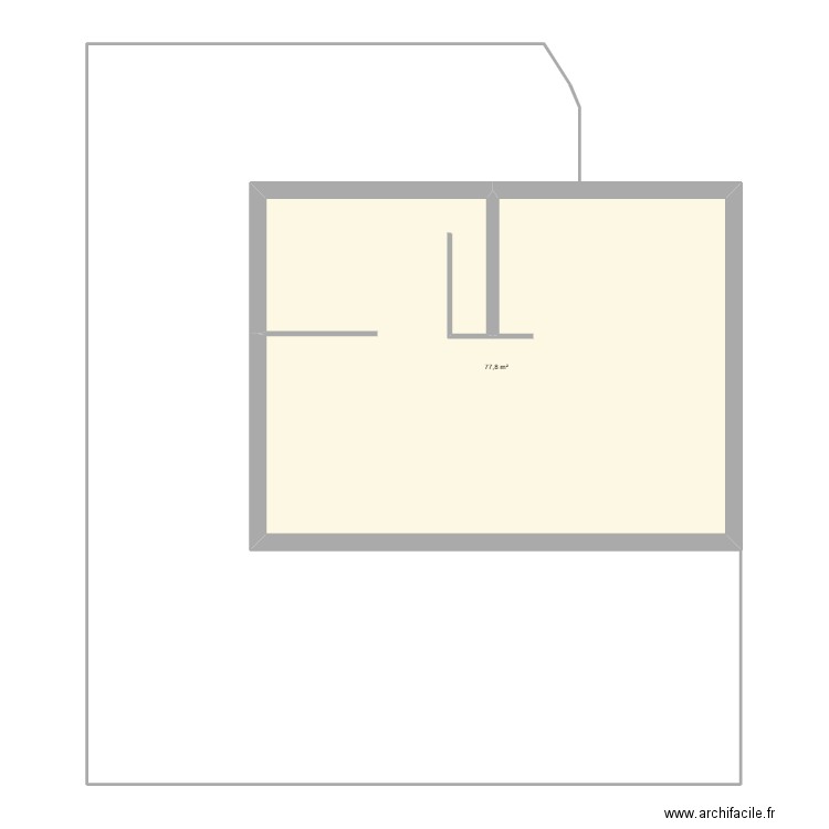 Lot 15. Plan de 1 pièce et 78 m2