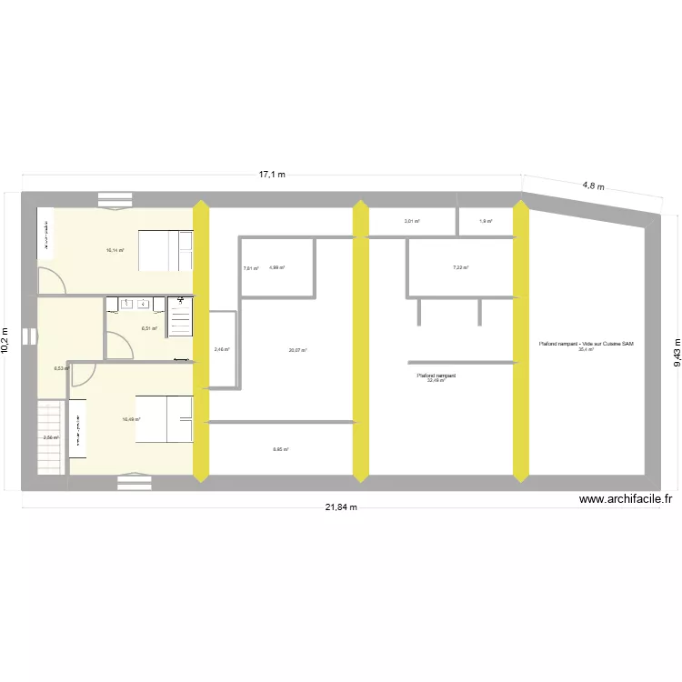 Fabilo. Plan de 40 pièces et 525 m² Fabilo. Plan de 40 pièces et 525 m²